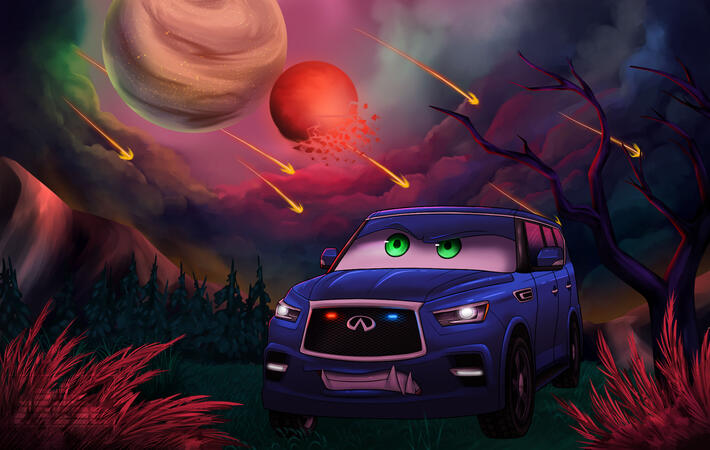 soft-shading, complex BG